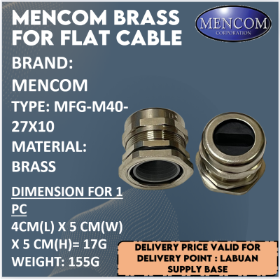 MENCOM BRASS FOR FLAT CABLE MFG-M40-27X10