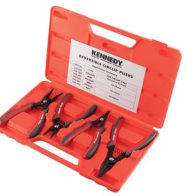 Kennedy KEN5586090K 10-65mm Sprung Circlip Plier Set 4 Piece, Internal & External