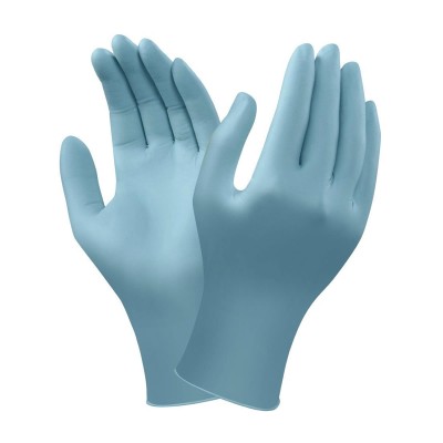 Ansell TouchNTuff 92-670 TNT  Blue Disposable Nitrile Glove, Protein-free, Powder-free (Fit To Hand)