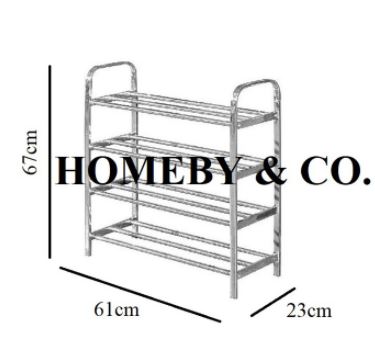 HOMEBY Stainless Steel Shoes Rack   /   Flower Rack   /   Indoor Outdoor Rack