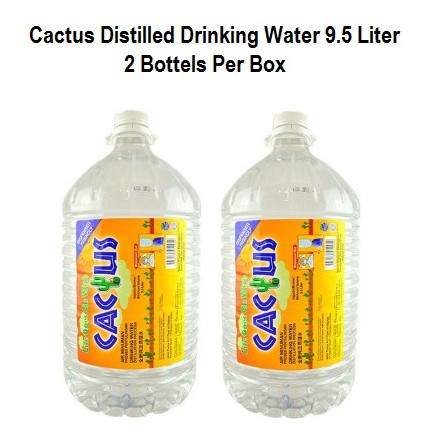 CACTUS DISTILLED DRINKING WATER 9.5L x 2