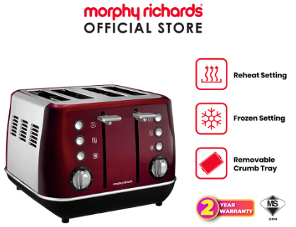 MORPHY RICHARDS EVOKE 4 SLICE BREAD TOASTER 240108