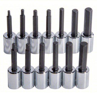 roto-J4902A Socket Bit Set, 3 8 in. Dr, 13 Piece, Hex