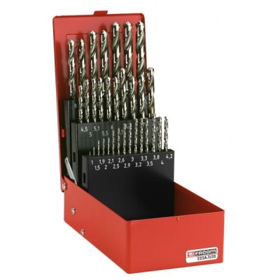 FACOM 222A.TJ32 Super HSS Drill Bit Kit