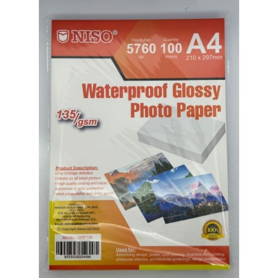 NISO Glossy Photo Paper 135gsm 100s  GPP135