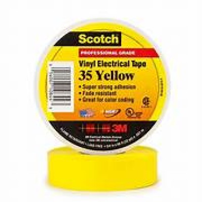 Scotch Vinyl Electrical Tape 35 (Yellow)