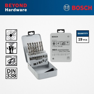 BOSCH HSS-G Metal Drill Bit Set - 2607019116