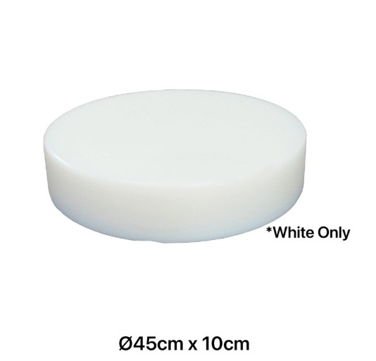 QWARE Round White Red Chopping Board Cutting Board Plastic Anti Bacteria