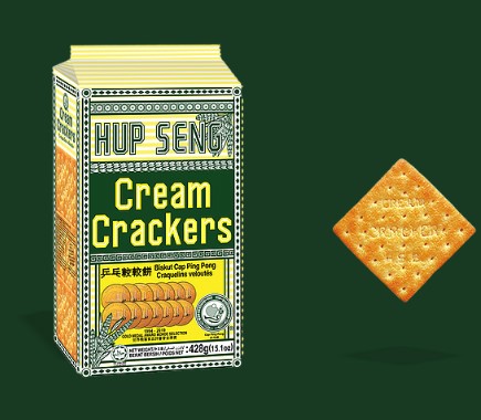 Cap Hup Seng Ping Pong Cream Crackers 428g