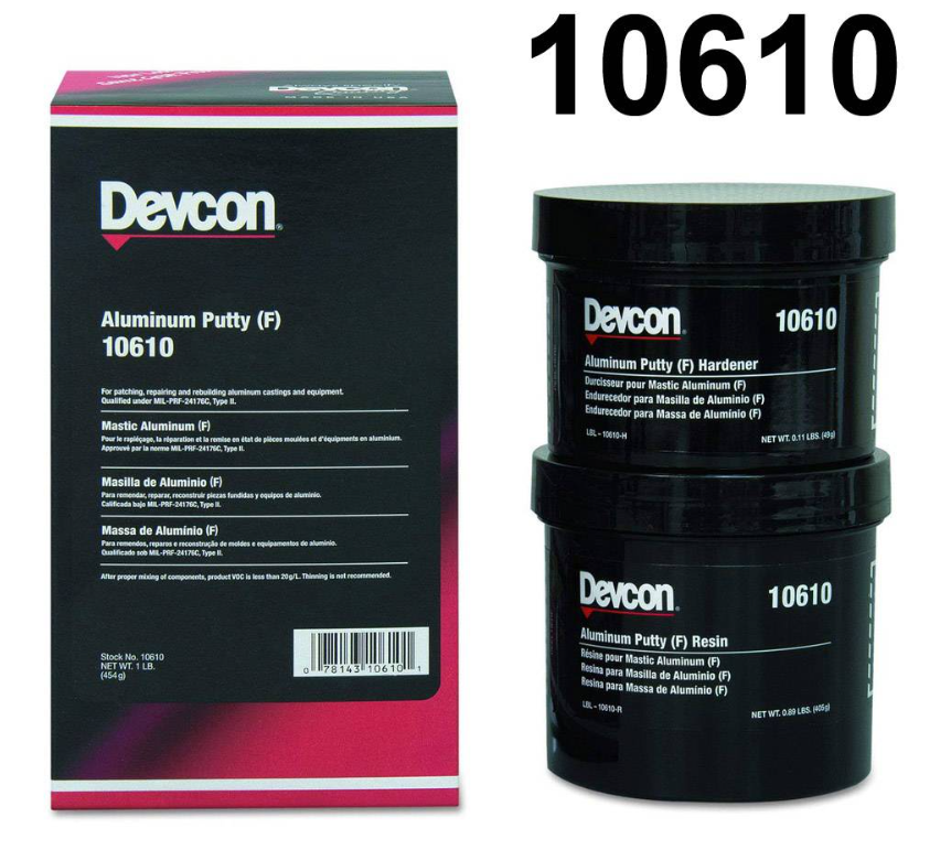 DEVCON 10610 ALUMINUM PUTTY (F), 1 LB