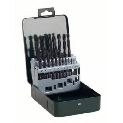 Bosch Drill Bit Set, High-Speed Steel Material, 19 Pieces - 2607019435