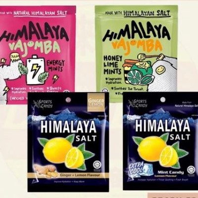 [1BOX] HIMALAYA HONEY LIME MINTS HIMALAYA SALT SPORTS CANDY HIMALAYA GINGER LEMON