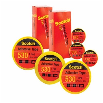 3M Scotch 530 Transparent Cellulose Tape [3 ROLL] 12mm x 66m