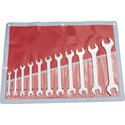 Kennedy Metric, Open Ended Spanner Set, 6 - 32mm, Set Of 11, Chrome Vanadium Steel - KEN5820970K