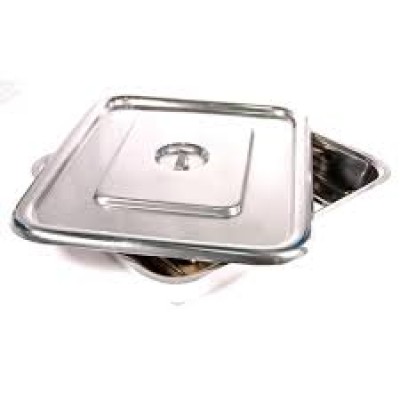 SERVING TRAY W COVER, 20 X 12 X 4 '', STAINLESS STELL