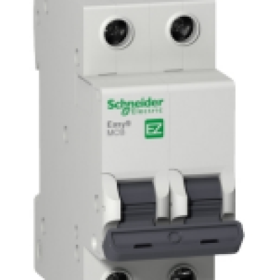 Schneider Miniature Circuit Breaker (MCB), Easy9, 2P, 20A, C Curve, 4500A (IEC EN 60898-1)