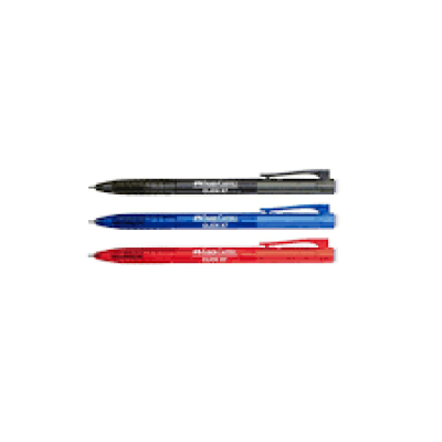 PEN - FABER CASTELL 1422 CLICK X7 BALL PEN, RED