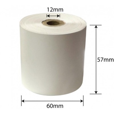 PAPER ROLL- 57mm X 60 X 12