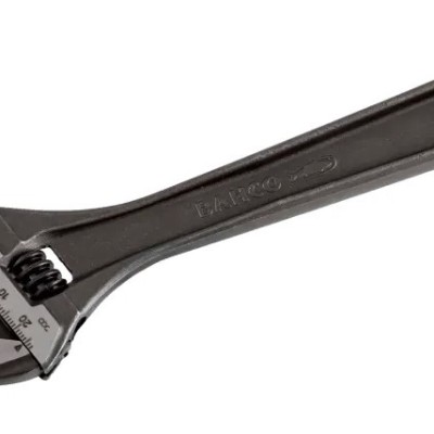 Bahco Adjustable Spanner, 455 mm Overall, 53mm Jaw Capacity, Metal Handle