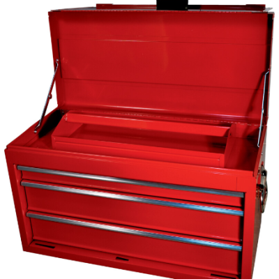 *KennedyPro Tool Chest, Classic Red, Red, Steel, 3-Drawers, 385 x 690 x 315mm, 45kg Capacity