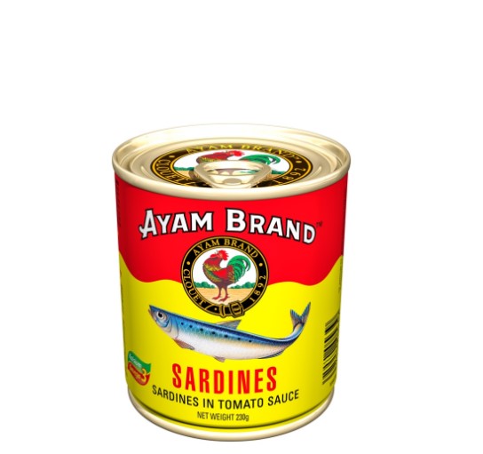 Ayam Brand Sardines in Tomato Sauce 230gm & 2