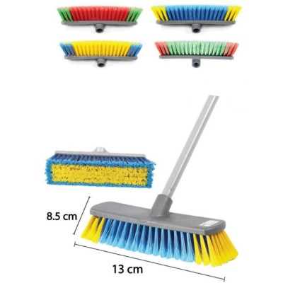 RAYACO HEAVY DUTY 12 PUSH BROOM (HARD BROOM SET   SOFT BROOM SET)