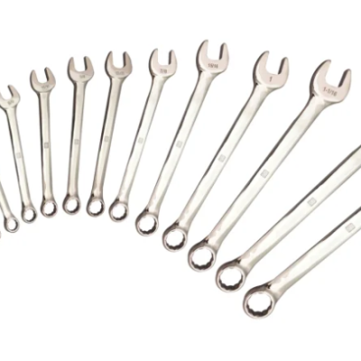 *RS PRO 14-Piece Spanner Set, 3 8 to 1.1 4 in, Chrome Vanadium Steel