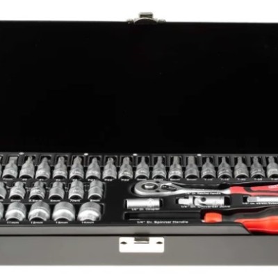 RS PRO 623-6390 39-Piece Socket Bit Set with Ratchet