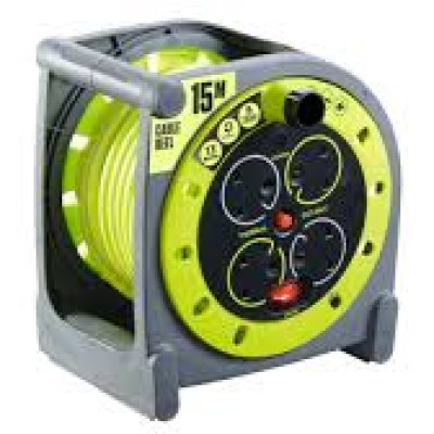 RS PRO 15m 4 Socket Type G - British Extension Reel, 240 V [RS Stock No.:889-2488]