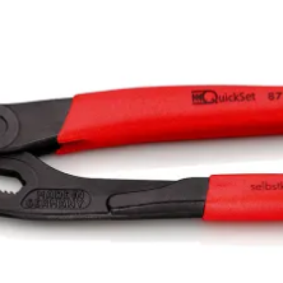 Knipex Cobra QuickSet Water Pump Pliers, 300 mm Overall, Angled, Straight Tip, 70mm Jaw 87 21 300