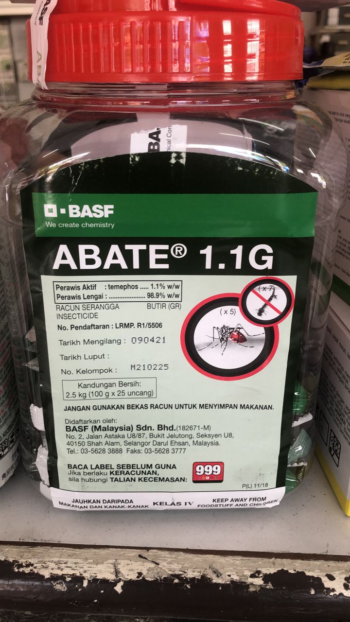 ABATE 1.1 G, MOSQUITOES LARVAE CONTROL   /   UBAT JENTIK-JENTIK