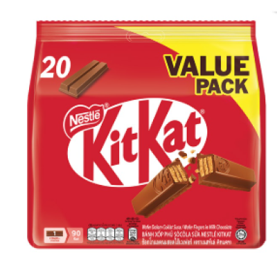 NESTL KitKat 2-Fingers Milk Chocolate Value Share Pack 20