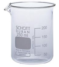 DURAN Low Form Beaker 250ml with Spout