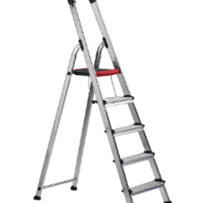 RS PRO Aluminium 5 steps Step Ladder, 1.041m platform height, 1.677m open length