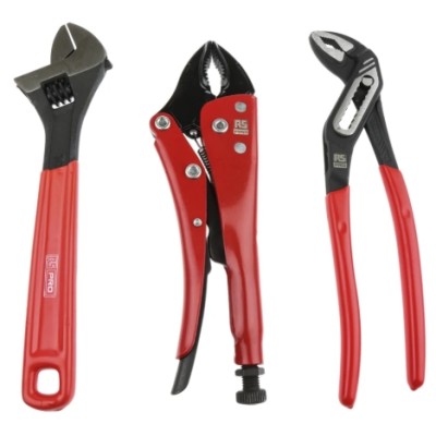 RS PRO 3-Piece Plier Set, 250 mm Overall