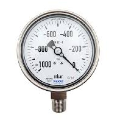 GAUGE, CPV, DIAL, -10TO 0TO 20MBAR, 6""