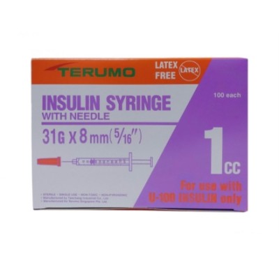 Terumo Insulin Syringe 1ml31G x 5   16"