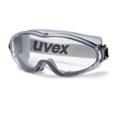 Uvex 9302285 Ultrasonic, Scratch Resistant Anti-Mist Safety Goggles with Clear Lenses