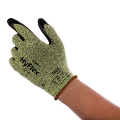 Ansell HyFlex 11-550 Green Black 11 Cut-Resistant Gloves