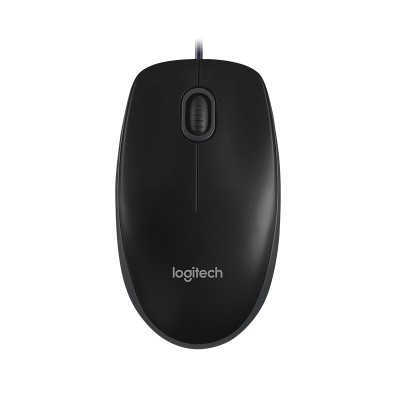 Optical USB Wired Mouse B100 with 800 DPI resolution, Comfortable & Ambidextrous Design