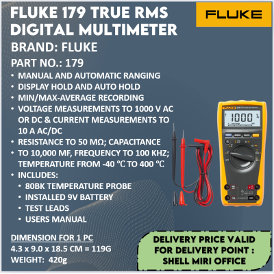 FLUKE 179 TRUE-RMS DIGITAL MULTIMETER