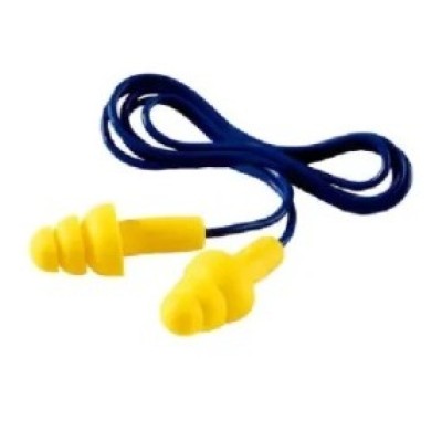 3M UF-01-00 E.A.R Yellow Reusable Corded Ear Plugs, 32dB