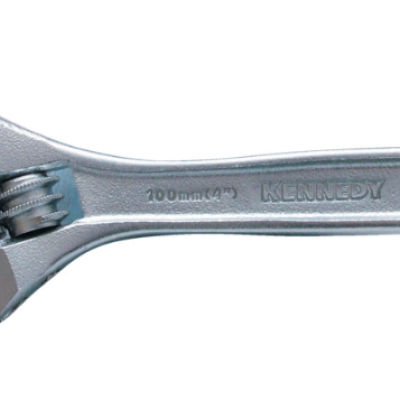 Kennedy Adjustable Spanner, Steel, 6in. 150mm Length, 25mm Jaw Capacity - KEN5011060K