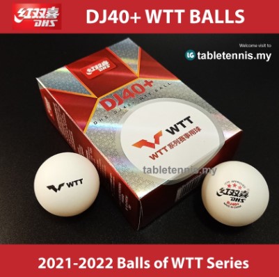 DHS Ball DJ40+ WTT 2021-2022 World Tour 3 Star Table Tennis Ball Ping Pong Ball Bola Ping Pong Ball of WTT Series