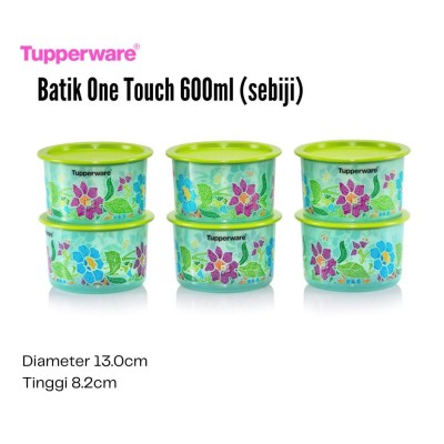 [LIMITED] TUPPERWARE BATIK ONE TOUCH TOPPER JUNIOR 600ML [6]