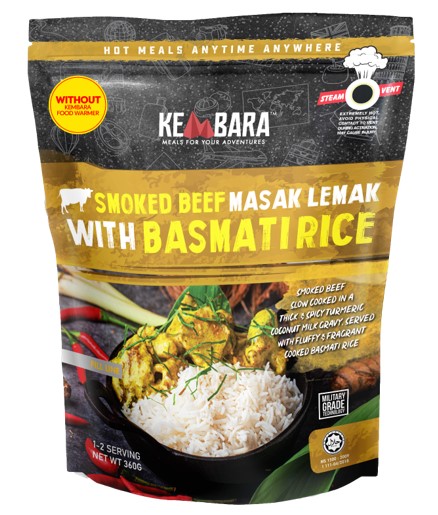 Smoked Beef Masak Lemak with Basmati Rice (Without Food Warmer)