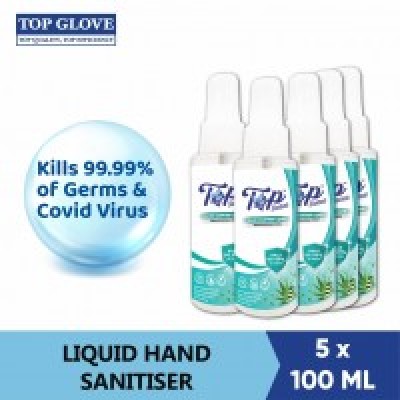 Top Protect Hand Sanitiser 100ml Per Bottle [Bundle Of 5] Value Deals