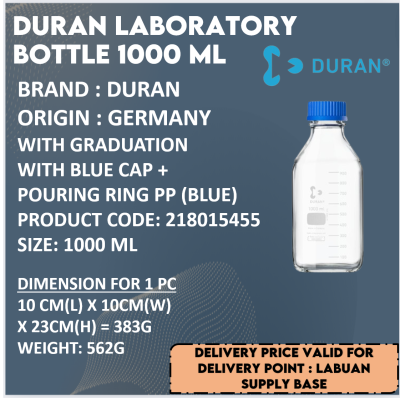 DURAN LABORATORY BOTTLE 1000ML