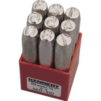 KENNEDY NUMBER PUNCHES (SET OF 9) 5.0 mm