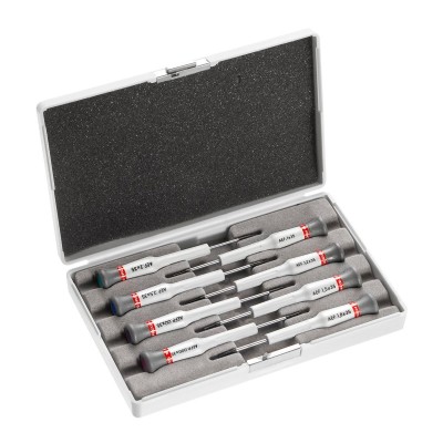 FACOM AE.J1 - 8pc Fine Slotted Phillips Micro-Tech Precision Screwdriver Set